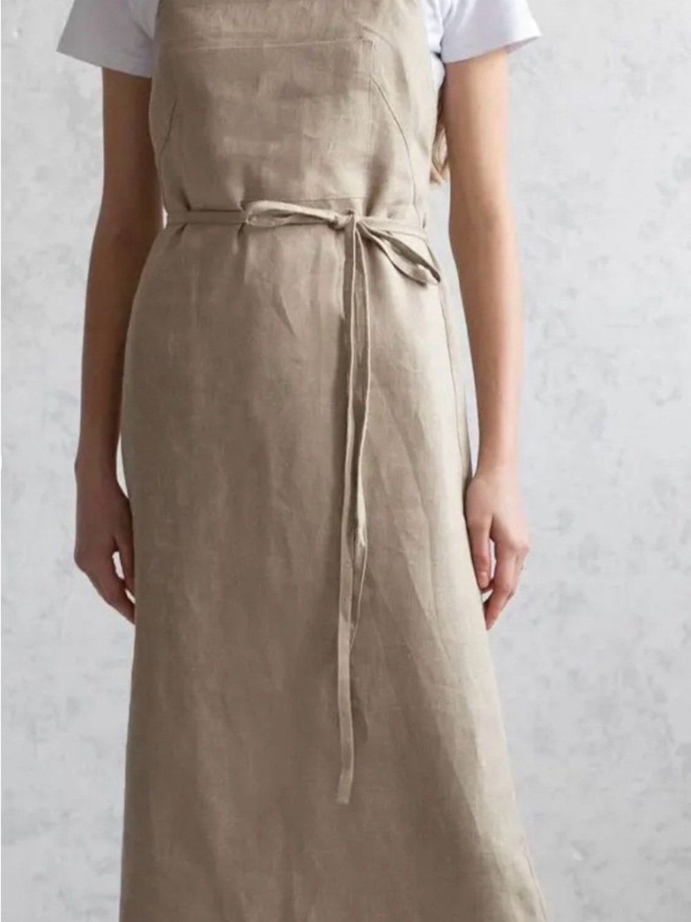 Women’s Dark blue! Italian Linen Apron Dress